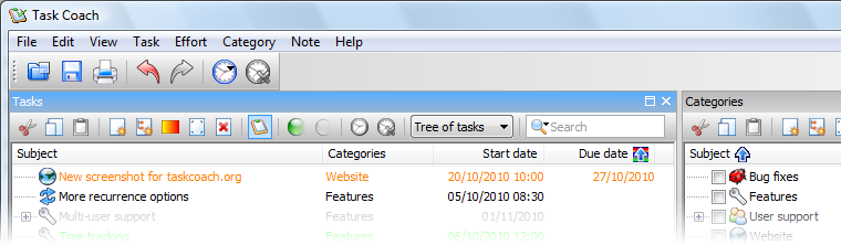 Task Coach nLite Addon for Windows screenshot Task Coach nLite Addon for Windows screenshot